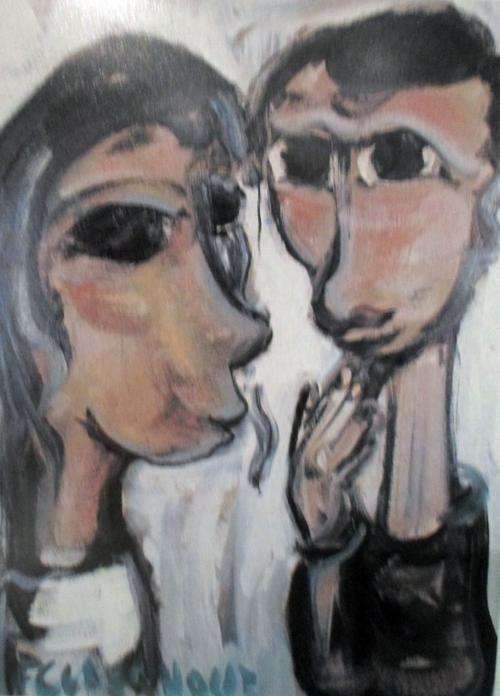 Frans Claerhout - Figures - Abstract print - Stunning!! Bid now!!